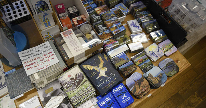 Purchase gifts and souvenirs from our book shop in Portree on the Isle of Skye